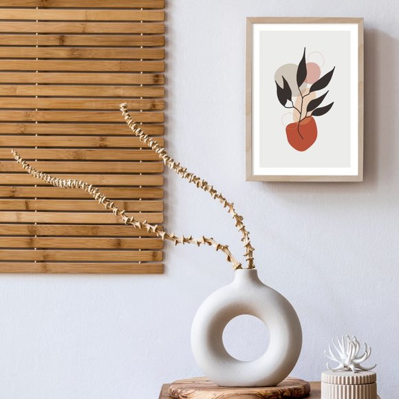 Modern Minimalist Abstract Nature Boho Wall Art Print Home Decor [No Frame] - Picture 4 of 7